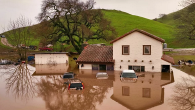 5 year old swept away in California floods