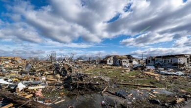 Family and friends gather to mourn the loss of life in Tennessee by tornado