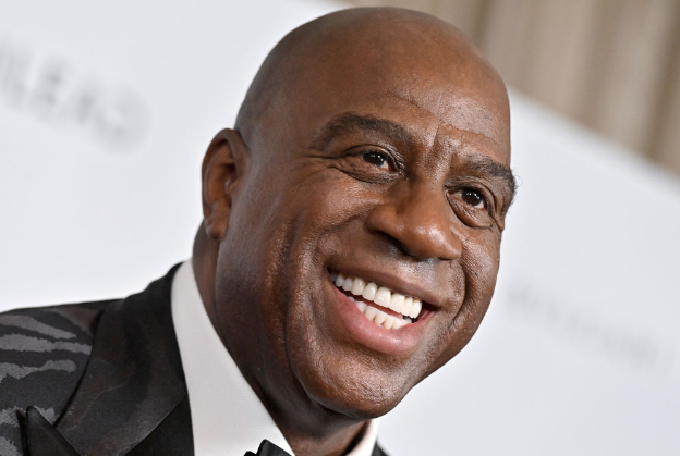 Magic Johnson Urges Black Men to Vote for Kamala Harris During Flint Rally