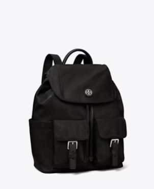 Nylon Flap Backpack