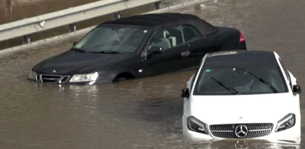 Torrential Rain Causes Major Flooding at Barcelona Airport and Highways