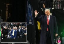 Cheers erupt as Trump attends NCAA Division I wrestling championships