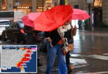 NYC to be hit with heavy rain, 50 mph winds