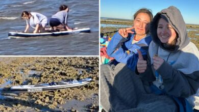 Shivering teens stranded on paddleboard rescued after 16 hours lost at sea: ‘They just started flailing’