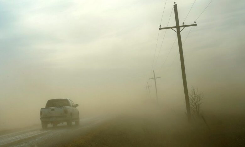 At least 8 dead in Kansas dust storm as 55 vehicles crash during interstate pile-up