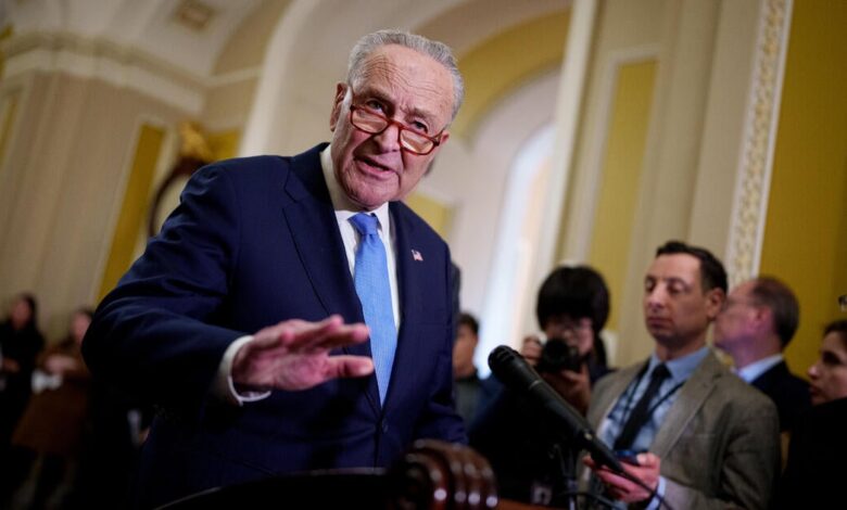 Schumer says GOP doesn’t have votes to pass funding bill as shutdown fight moves to Senate