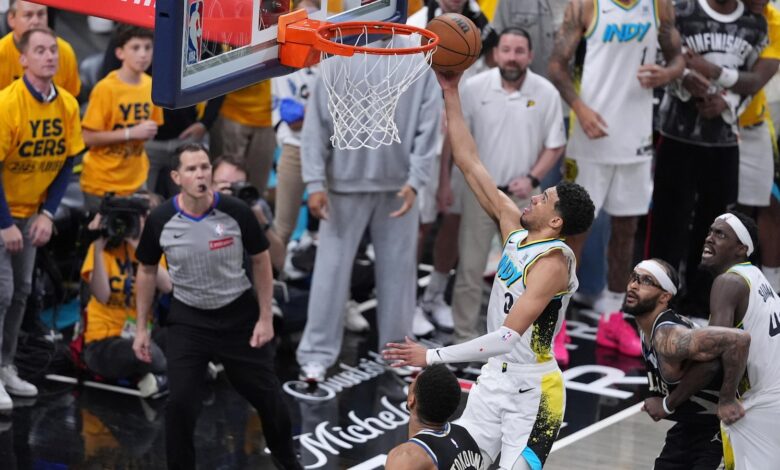 Tyrese Haliburton scolds his father for sparking postgame fracas after Pacers eliminate Bucks Tyrese Haliburton scolds his father for sparking postgame fracas after Pacers eliminate Bucks