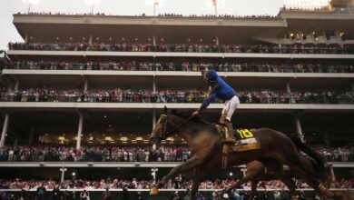 Sovereignty reigns in Kentucky Derby, outdueling favorite Journalism Sovereignty reigns in Kentucky Derby, outdueling favorite Journalism