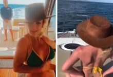 Britney Spears Sizzles in a Tiny Bikini While Dancing on a Boat, on Video Britney Spears Sizzles in a Tiny Bikini While Dancing on a Boat, on Video