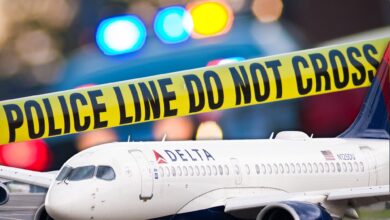 Two Delta Airline Planes Collide at LaGuardia Airport in New York Two Delta Airline Planes Collide at LaGuardia Airport in New York