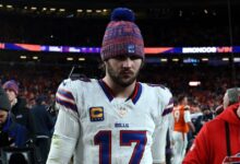 Josh Allen Breaks Down in Tears After Buffalo Bills’ Playoffs Loss Josh Allen Breaks Down in Tears After Buffalo Bills’ Playoffs Loss