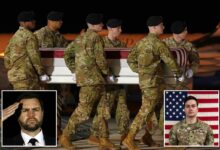 JD Vance attends dignified transfer for soldier Benjamin N. Pennington, the 7th US service member to die in Iran war JD Vance attends dignified transfer for soldier Benjamin N. Pennington, the 7th US service member to die in Iran war