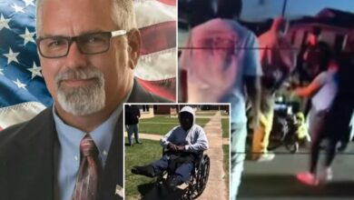 Newly appointed Arkansas police chief Robert Ephlin resigns after viral video caught him slapping man in wheelchair, putting him in headlock Newly appointed Arkansas police chief Robert Ephlin resigns after viral video caught him slapping man in wheelchair, putting him in headlock