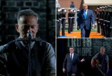 Bruce Springsteen jabs Trump, Paramount on Stephen Colbert’s second-to-last ‘Late Show’ Bruce Springsteen jabs Trump, Paramount on Stephen Colbert’s second-to-last ‘Late Show’