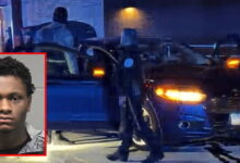 Armed man mowed down 5 cops in 3 separate crashes at massive street gathering, prosecutors say Armed man mowed down 5 cops in 3 separate crashes at massive street gathering, prosecutors say
