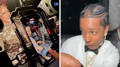 Rihanna and A$AP Rocky All Smiles in New Video Amid Rumors of Tension Rihanna and A$AP Rocky All Smiles in New Video Amid Rumors of Tension