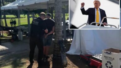 Unruly man nabbed by Secret Service at Trump’s Florida golf course a week after Correspondents’ shooting Unruly man nabbed by Secret Service at Trump’s Florida golf course a week after Correspondents’ shooting