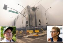 Los Angeles chokes on toxic smoke from massive warehouse fire as Spencer Pratt blames Karen Bass Los Angeles chokes on toxic smoke from massive warehouse fire as Spencer Pratt blames Karen Bass