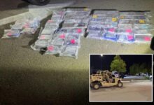 Suspects crash through Camp Pendleton gate with 112 pounds of cocaine and fentanyl Suspects crash through Camp Pendleton gate with 112 pounds of cocaine and fentanyl